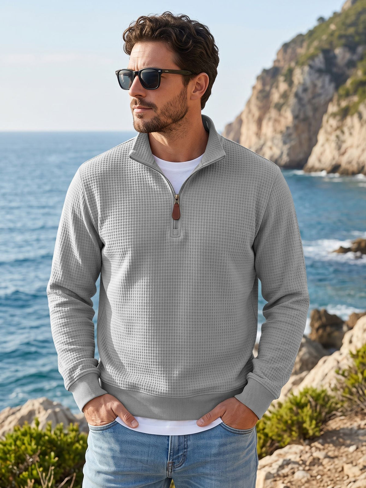 The Blue Ridge Waffle Quarter-Zip