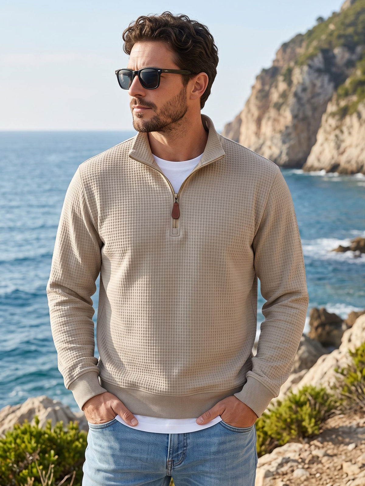 The Blue Ridge Waffle Quarter-Zip