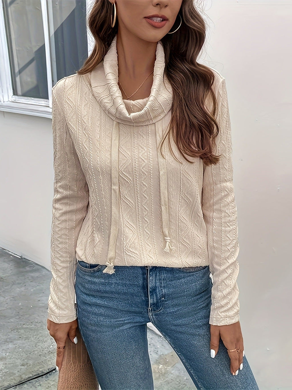 Savannah Sunday Cowl-Neck Pullover