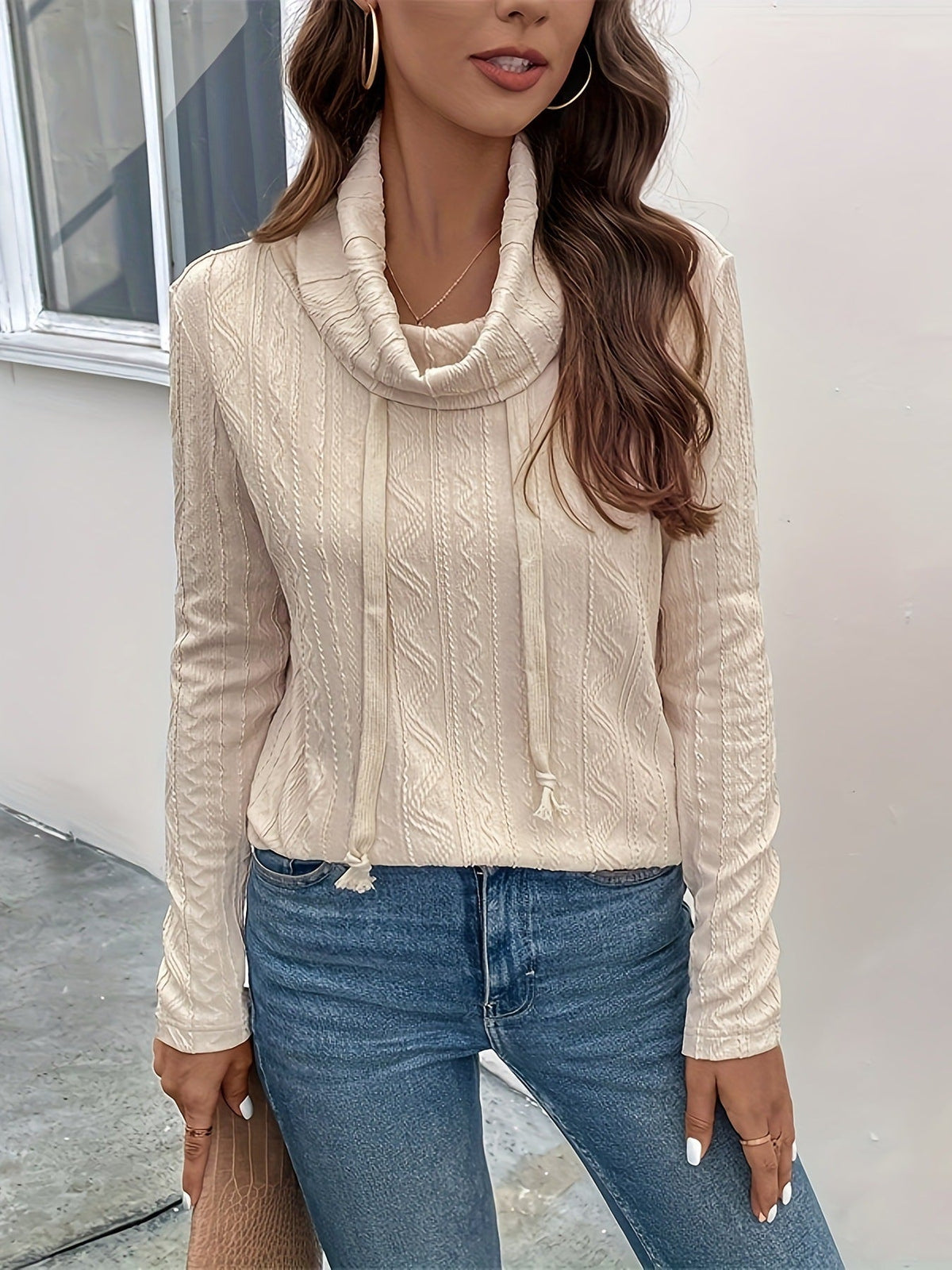 Savannah Sunday Cowl-Neck Pullover