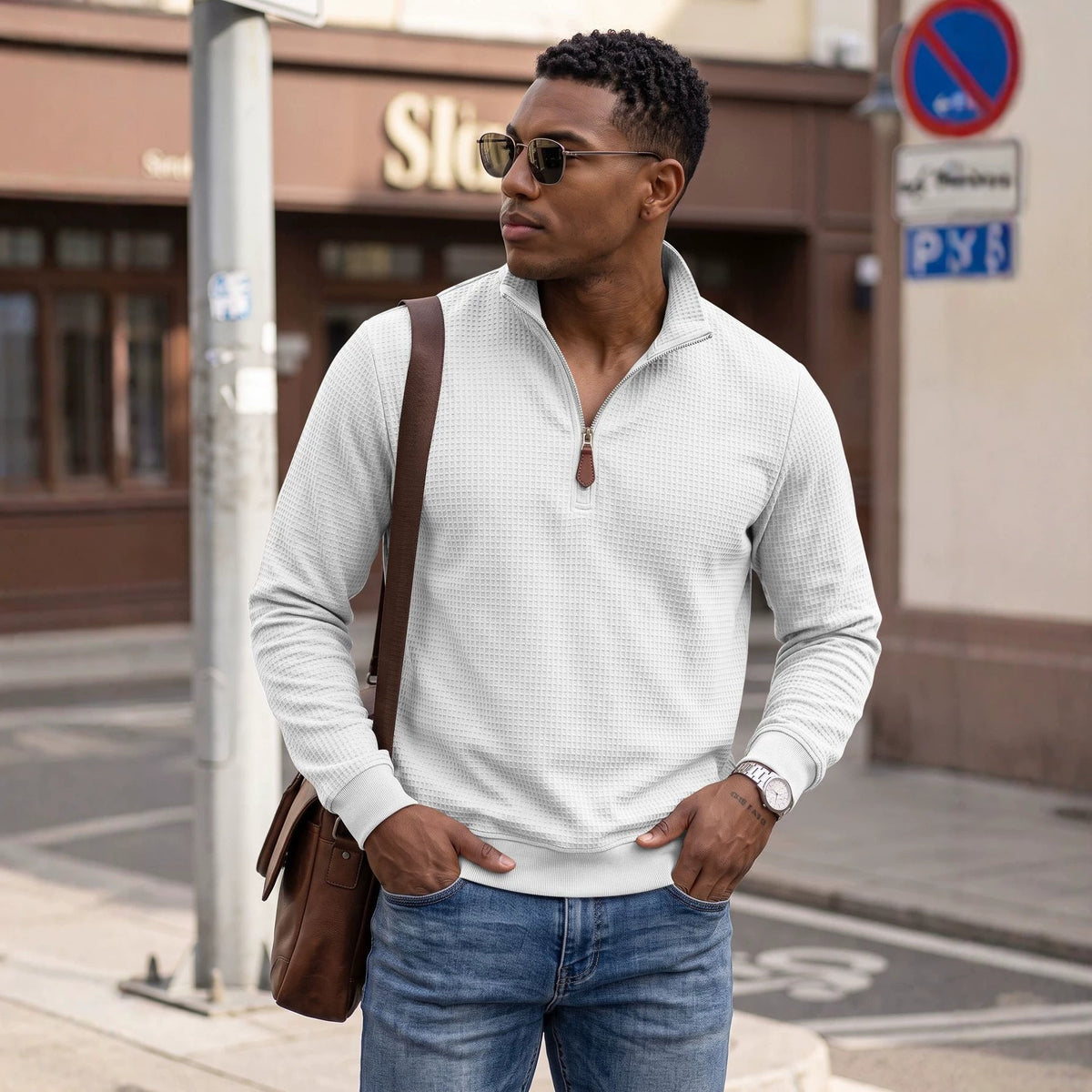 The Blue Ridge Waffle Quarter-Zip