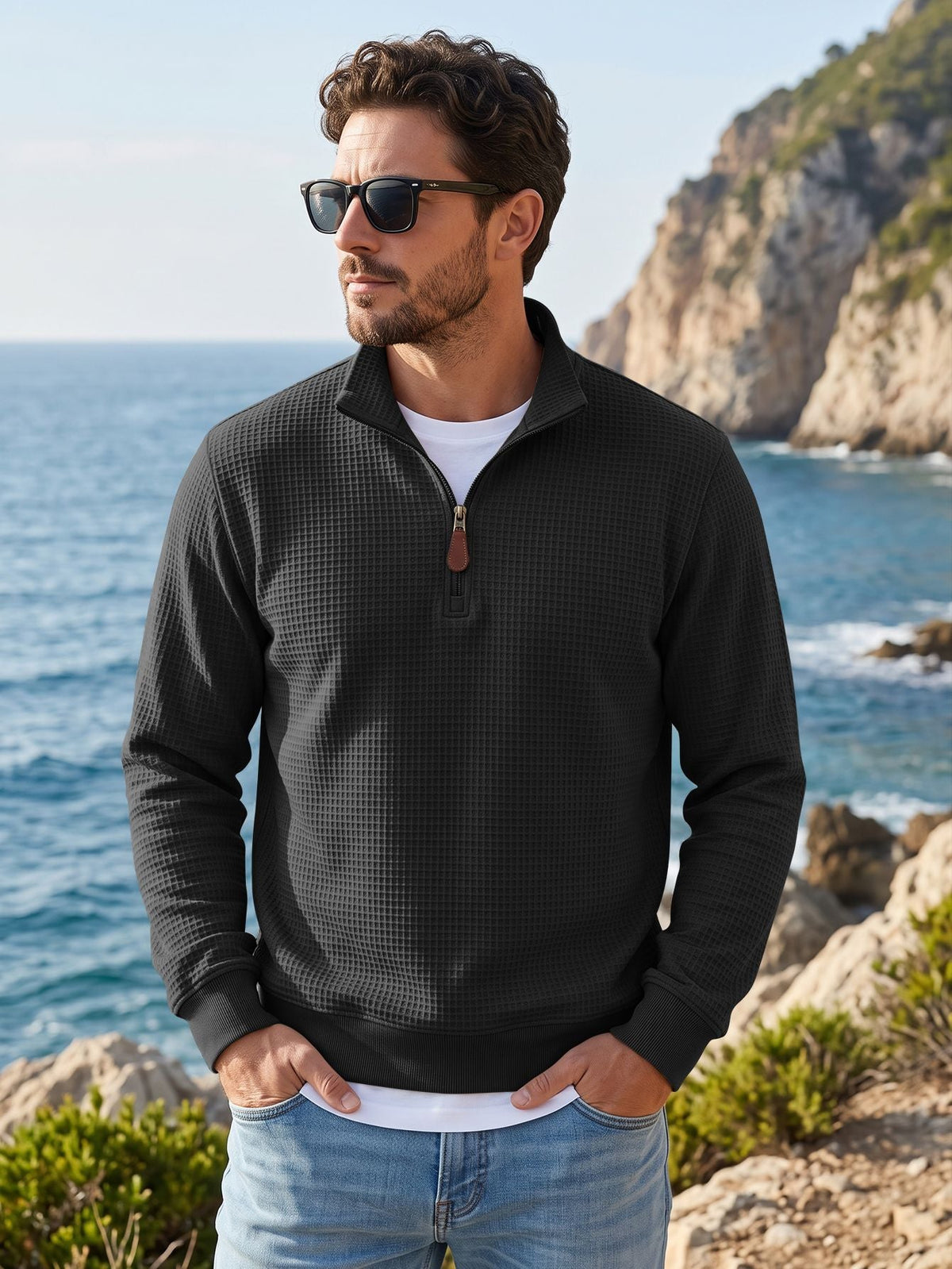 The Blue Ridge Waffle Quarter-Zip