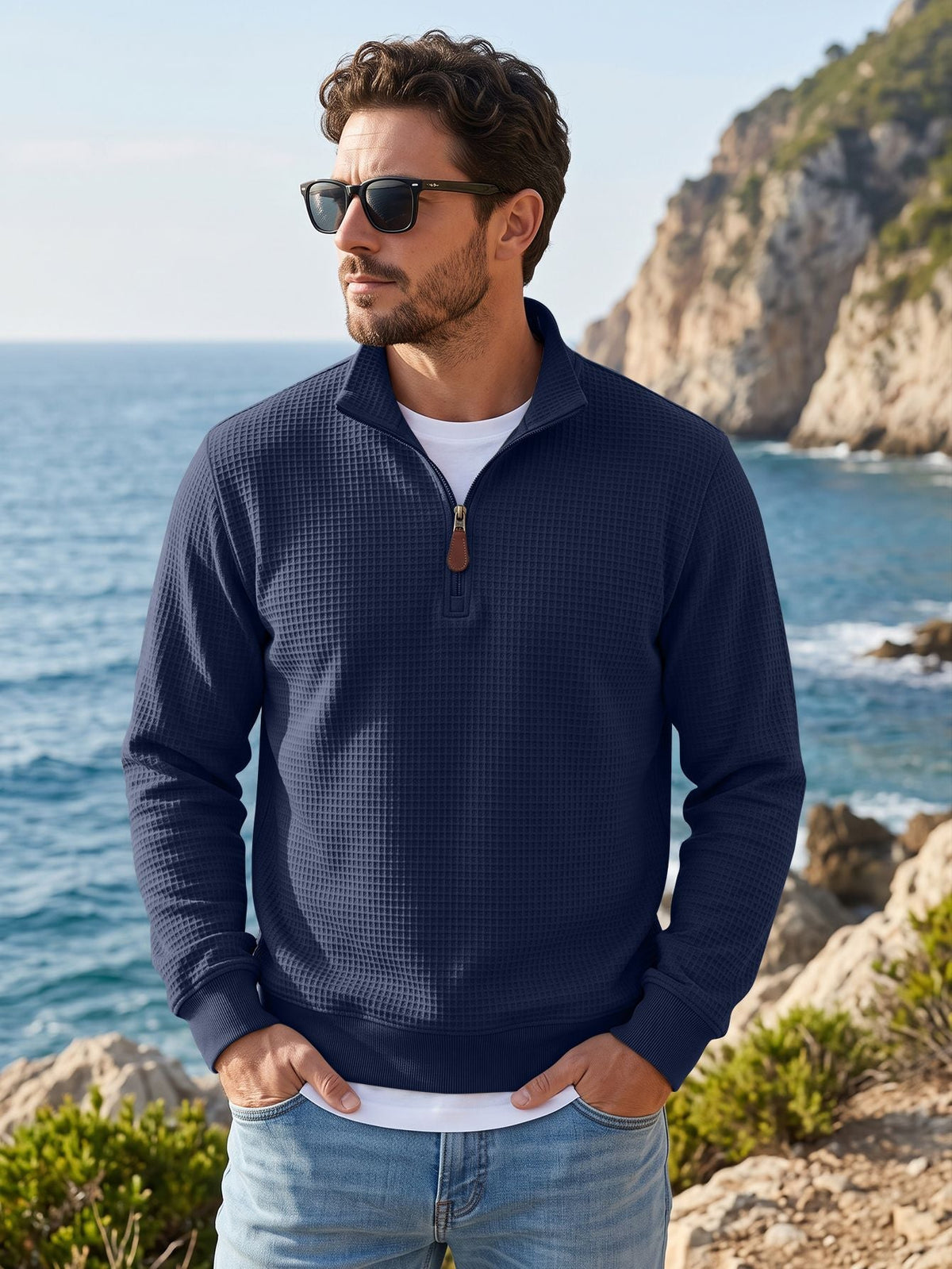 The Blue Ridge Waffle Quarter-Zip