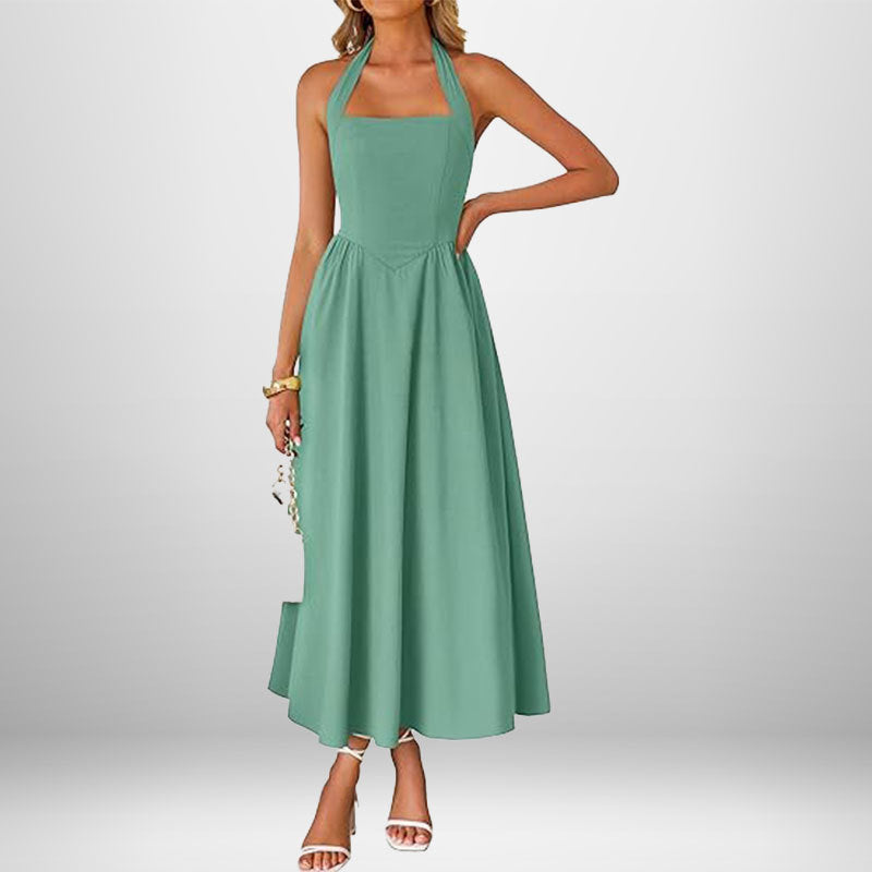 Magnolia Sunset Halter Dress
