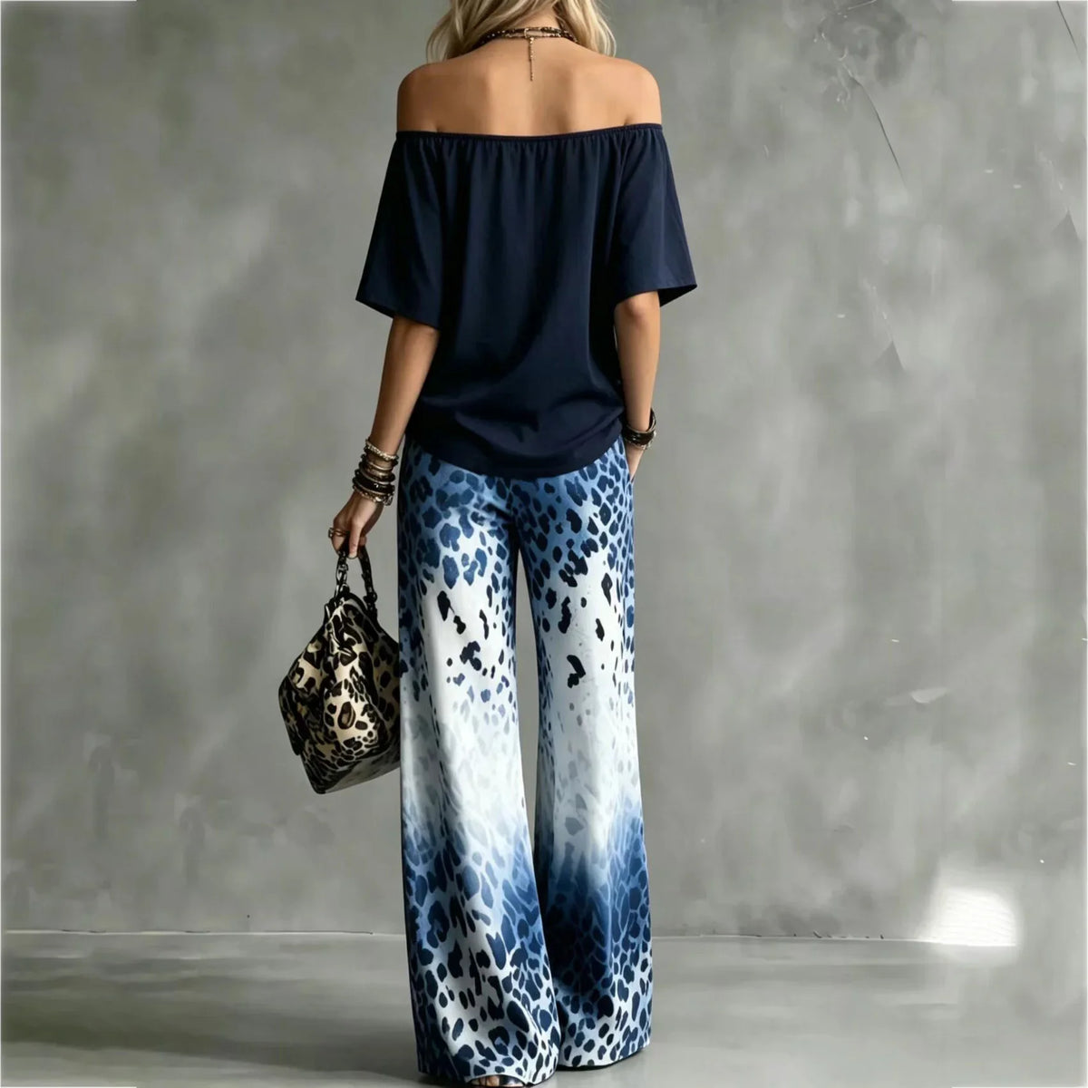Golden Isles Off-Shoulder Pant Set
