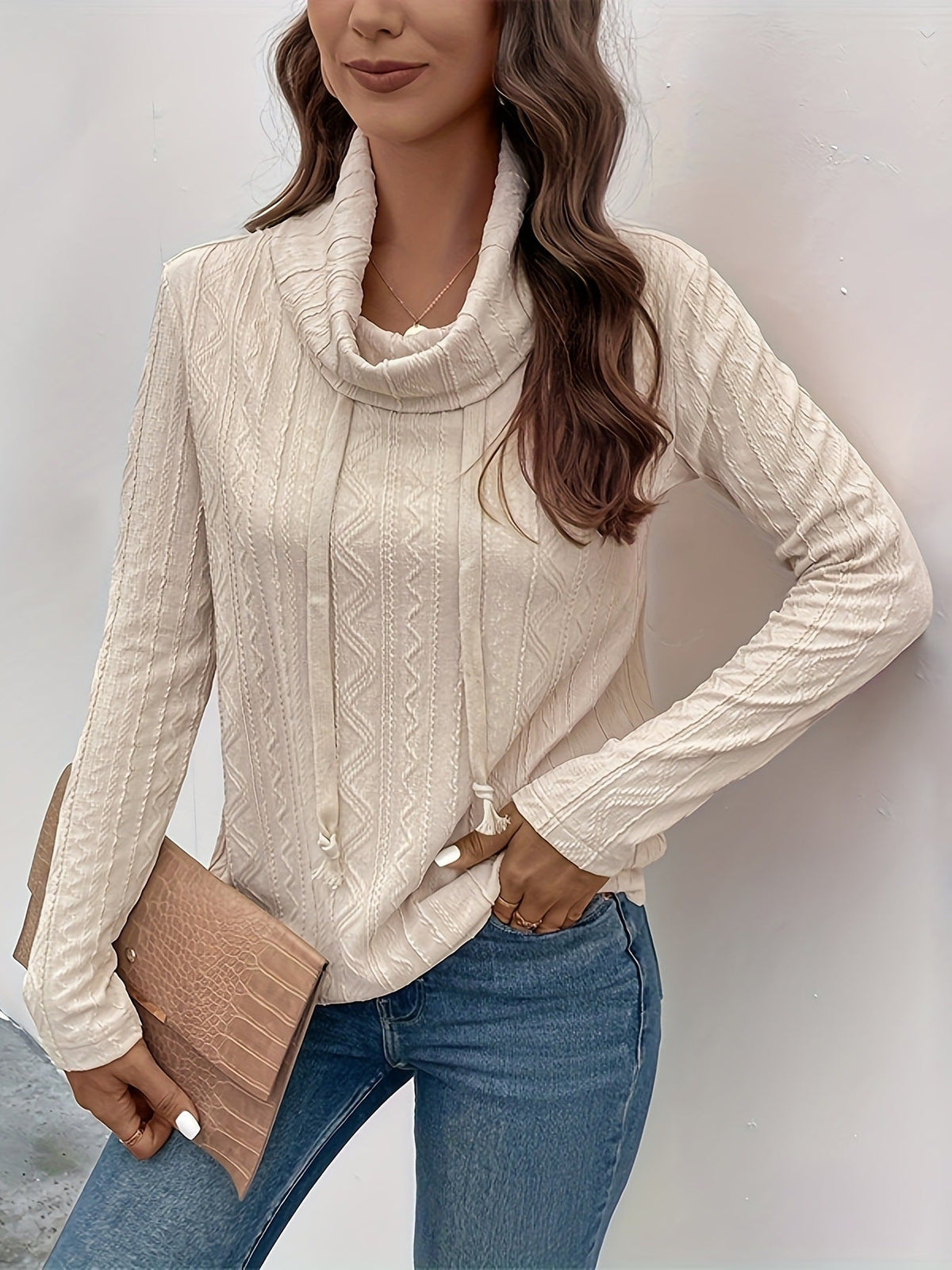 Savannah Sunday Cowl-Neck Pullover