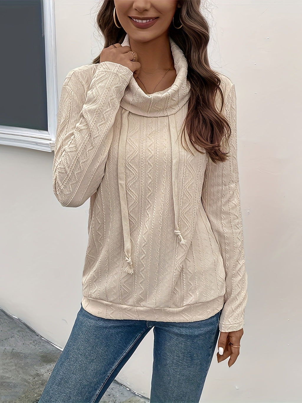 Savannah Sunday Cowl-Neck Pullover